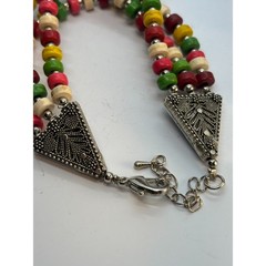 Bracelets Lot Boho Beaded Metal Cuff Wood Religious Iconography Vintage