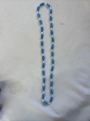 Vintage 1960s Plastic Bead Necklace Lot (5) Signed Hong Kong MCM Melon Beads
