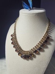 Vintage Unsigned Rhinestone Necklace