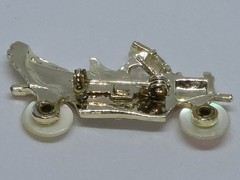 Vtg Retro Mechanical Figural Car Cabriolet 50s COLLECTIBLE Pin Brooch