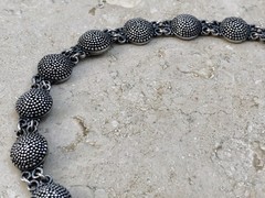 ✨🫧 VINTAGE .925 STERLING SILVER DOME BEAD BALL Link Bracelet | ESTATE Piece 🫧✨