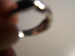 VINTAGE NEW UNISEX HUGS&KISSES STERLING SILVER BAND/RING SIZE 9 3/4 SIGNED
