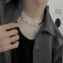Collar de clavícula de hematita con estilo, joyería de moda, cadena de regalo