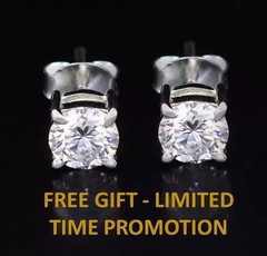 Stylish Rare 4.00 Ct Certified Diamond Dangler Earrings, Free Diamond Studs