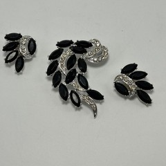 Vintage Sarah Coventry Brooch And Earrings Retro MCM