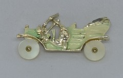 Vtg Retro Mechanical Figural Car Cabriolet 50s COLLECTIBLE Pin Brooch
