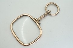 ANTIQUE ENGLISH GEORGIAN GOLD QUIZZER / MAGNIFYING GLASS c1820