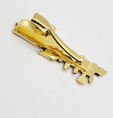 Train AT SF RR Atchison Topeka and Santa Fe Railway Gold Tone Vintage Tie Clasp