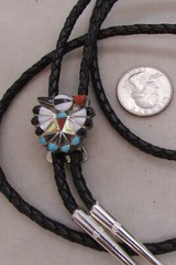 VINTAGE SOUTHWEST N A THUNDERBIRD BOLO TIE STERLING