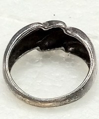 Vintage Womens Sterling Silver Ring, Size 8, Nickel Free, 1960s