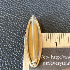 English Sydenham Brothers Sterling Hallmark Gold Filled 9k Top BABY Brooch c1900