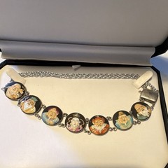 Toshikane Seven Lucky Gods Porcelain Necklace