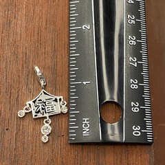 Vintage Thomas Sabo 925 Sterling Silver Enamel Blessings Good Luck Pendant Charm