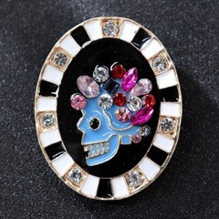 Women Elegant Pearl Rhinestone Flower Brooch Jewelry Vintage Badges Accessories