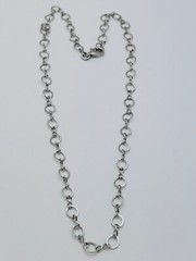 DaneCraft Tarnish Free 925 Sterling Silver 4.2 Gram Circle Link Necklace 16”