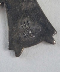 Retired James Avery Two Angel Pendants Sterling Silver Blue Ribbon Bookmark