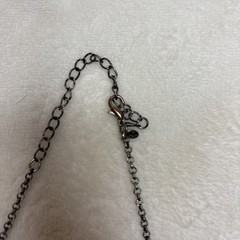 PREMIER DESIGNS “Ballet Slippers” Pink Gray Rhinestone Silver Tone Necklace 21″