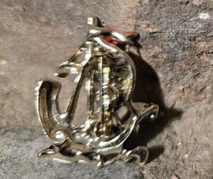 Brooch Pin Vintage Enamel Metal Ship Brooch Pin Pirates Vikings