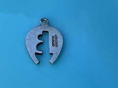 Vintage Signed Danecraft lucky 13 thirteen horseshoe sterling Silver 925 Charm