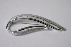 Elegant 1960s Vintage Sarah Coventry Textured Silver Tone Brooch
