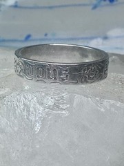 You and No Other Ring vintage love band Valentine size 9.75 sterling silver wome