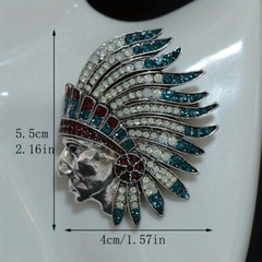Fashiona Retro Rhinestone Brooch Corsage Brooch Women Men Jewelry Gift