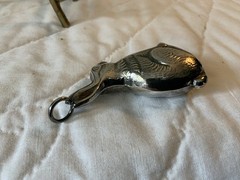 Vintage Silver Bunny Rabbit Pendant, Unsigned