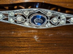 Vintage Lot 4 Sterling Silver Pins 30g Beau, Danescraft, Portugal Topazio EUC