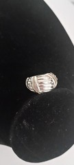 🔥🔥🔥Sterling Silver Ring Beautifully Accented in 14 K Gold 🔥🔥🔥