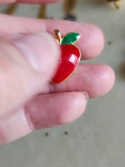 6 VINTAGE & MOD TEACHER THEMED PINS ENAMEL APPLES Wooden Nebraska Other