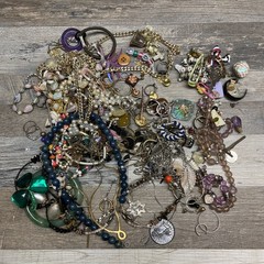 1lb 13 oz True Junk Drawer Costume Jewelry Lot