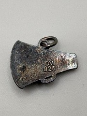 Vintage Sterling Silver 925 Cheer Mom Megaphone Charm Pendant DV
