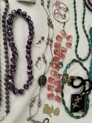 Vintage Jewelry Lot with Various Styles Necklaces/ Earrings/bracelets/ Others