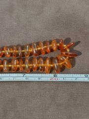 Vintage Natural Amber Necklace 17″ Ukrainian Handmade Jewelry USSR 13g