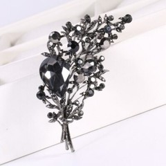 Crystal Flower Brooch For Women Fashion Pin Bouquet Brooches Wedding Jewelry