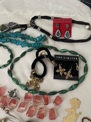 Vintage Jewelry Lot with Various Styles Necklaces/ Earrings/bracelets/ Others