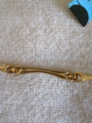 Vintage Gold Tone Bar Necklace Link Chain Bar Necklace 16″