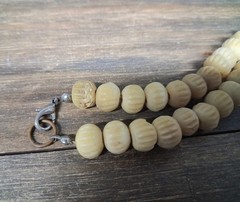 Vintage Tribal Style Necklace Wooden Other Unknown Carved Turtle Ancestral Mask