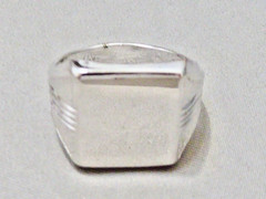UNCAS VINTAGE MEN’S STERLING SILVER SIGNET RING NO MONOGRAM SIZ 7.5 RING RING