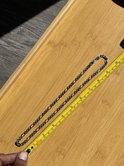 Vintage Sterling Silver Figaro Chain Necklace 20″ 6mm- 23.23 Grams Made In Italy