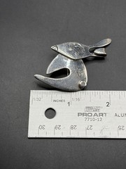Vintage Mexico Bunny Rabbit Pendant Brooch Sterling Silver 925 Taxco Animal 14g