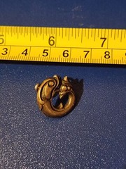 Vintage Sterling Viking Craft Fish Screw Back Earrings