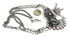 Victorian BR Negligee Necklace Belle Epoque Choker Asymmetrical Bow Tassel NWT