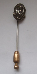 Vintage Stickpin Girl’s Face Estate Jewelry