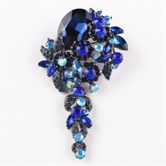 Luxury Rhinestone Brooch Fashion Crystal Pendant Corsage Accessories Brooch