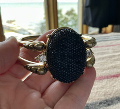Unusual RARE Vintage reversible bangle bracelet!! Must See!!! VIDEO!