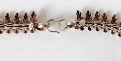 Vtg RAJASTHAN India 24″ Signed RA STERLING Silver Ornate Link NECKLACE 79 GRAMS