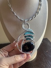 Signed designer Jeff Lieb necklace