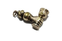 ANTIQUE ENGLISH GOLD HAND & CHALICE SHAPED FOB / CHARM c1800’s