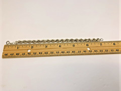 Sterling Silver 925 Italy 6MM Wide Vintage Rope Chain Bracelet 7″ 7.9g